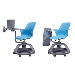 (SZ-TC16) plastic school chair with tablet study chair training chair with writing pad