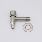 T-shaped 304 surface polishing brushed washing machine faucet stainless steel faucet