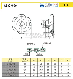 TANJA T13 Solid handwheel
