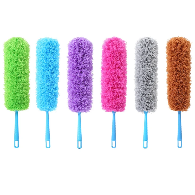 Telescopic extendable extended hand microfiber dusters for cleaning