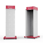 The factory provides customizable hardware display rack shops with cabinets