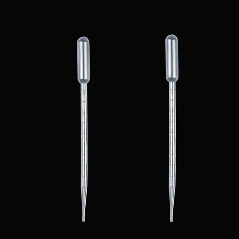 The factory sells high quality 5ml clear plastic sampling pipette for medical chemical sampling and filling