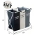 Import Three Grid X-shape Foldable Dirty Laundry Basket Organizer Collapsible Home Laundry Hamper Sorter Laundry Basket from China