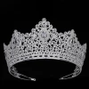 Tiaras and Crown  Elegant Flower Wedding Bridal Hair Accessories Princess Crown Headband Zircon BC3956 Corona Princesa