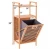 Import Tilt Out Shelf Removable Liner Bamboo Lid Canvas Basket Boxes Wooden Laundry Hamper from China
