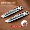 Titanium alloy knife utility knife blade change knife outdoor edc carry camping