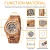 Import TJW Brand fashion sandalwood watch automatic mechanical watch tourbillon for men from China