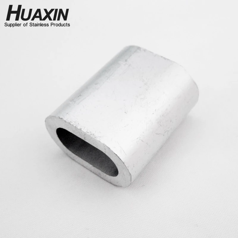 Top Quality Aluminum Hourglass Ferrule/Aluminum 8 Shape Sleeve/Rope Clip 1mm to 12mm