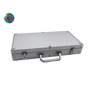 Top quality durable right angle aluminum poker chip case with foam
