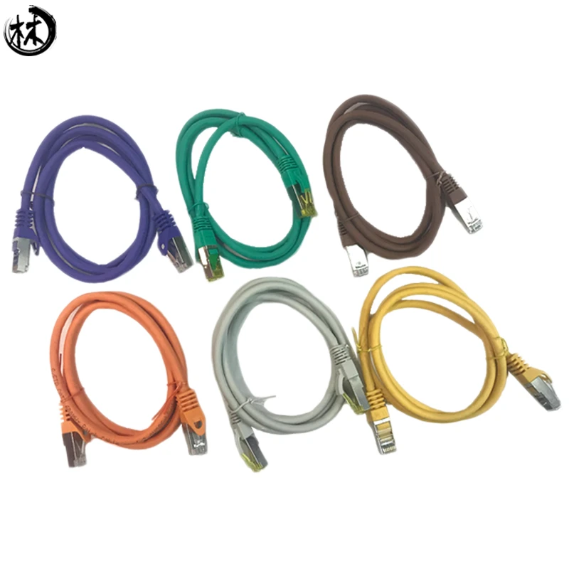 Top Quality multicolor CAT7 Shielded SSTP Ethernet Network Patch Cord Cable
