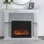 Import Top Seller Crushed diamond Mirrored TV table TV stand with decorative Fireplace from China