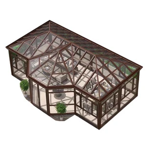 Topwindow Outdoor Porch Enclosure Kit Bespoke Glass Tiled Conservatory Sunroom Aluminium Conservatory Malaysia Sunroom
