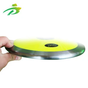 Track field sport wooden discus 1.0kg low spin for competition