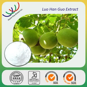 Traditional Chinese herb medicine for colds luo han guo powder, natural pure 50% luo han guo extract mogrosides v