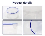 Transparent Leak - Proof Spice Storage Container Microwave Plastic Airtight Food Storage Containers With Round Lid 1.0L
