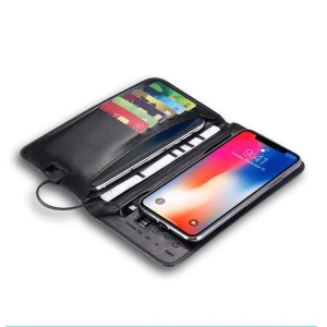 Trendy Gift Wireless Charging Customized Wallet Power Banks 6800mAh