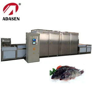 Tunnel type industrial microwave fish drying machine