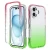 Import Two-piece 360 Full Cover Clear Transparent Shockproof Colorful Gradient TPU PC Phone Case For iPhone 16/16 PRO/16 ProMax/16 Plus from China