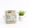Two-Tone Color Latest Home Decoration Tabletop Candle Metal Lantern