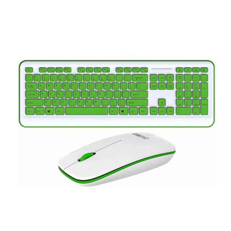 Ultra-thin Wireless Keyboard Mouse Combos Powered by AAA Battery