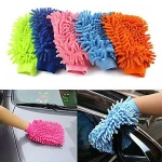 Ultrafine Fiber Chenille Microfiber Car Wash Glove Mitt Soft Mesh backing no scratch Cleaning Cloths