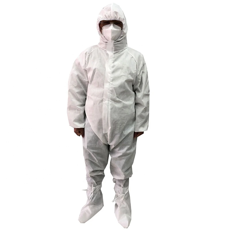 Unisex Disposable Non-Woven Safety Protective Clothing Oil Resistant