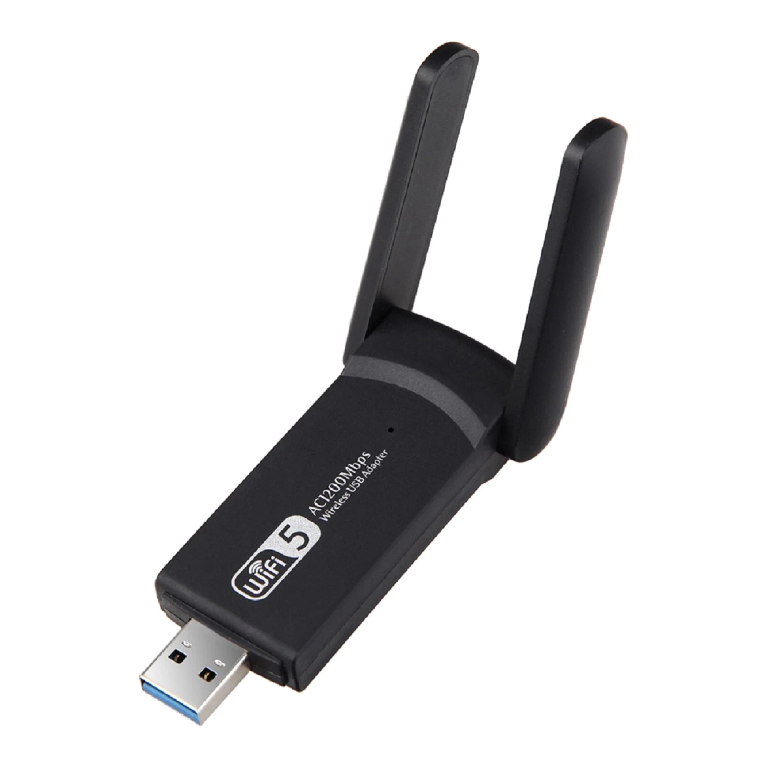 USB WiFi Adapter 1200Mbps, Dual Band 2.4GHz/5.8GHz USB 3.0 Wireless Network Wifi Dongle with 2x 5dbi Antenna
