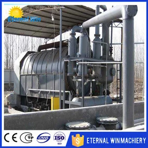 Used tire pyrolysis equipment Waste rubber processing oil machinery