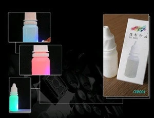 UV invisible ink used for stamp,anti-fake ink ,also may on body CH8001