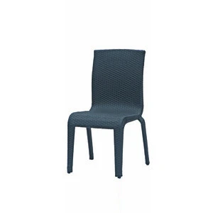 Uv Resistant Dining Chair With Metal Legs Other Plastic Cord For Outdoor Furniture