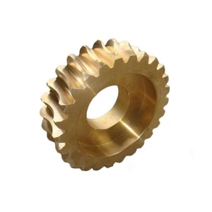 Varisized high strength mechanical parts carbonized steel and brass copper gear with hardened teeth