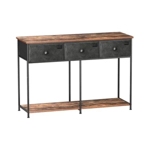 VASAGLE Cheap modern vintage antique wood top sofa table hallway entrance foyer console table with drawer