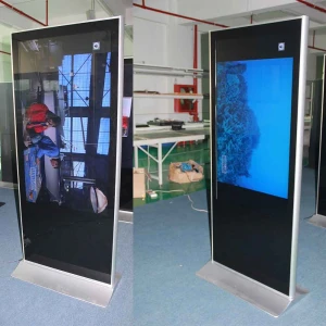 Vertical advertising lcd tv 55 inch supports picture, video, rolling text, music