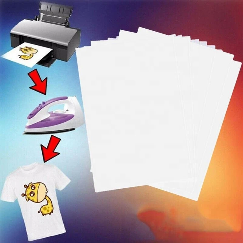Vinyl Self Weeding A4 Paper wholesale hot sale designs printing heat Laser Iron on transfer paper for T Shirt