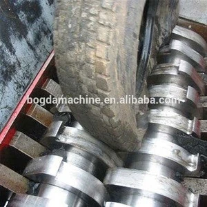 Waste Tire Rubber crusher tire recycling shredder Production Line