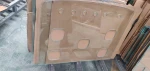 water jet cutting machine for glass, laminated glass with table for loading the sheet glass