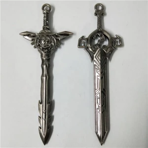 Weapon model toy Knife and sword Key chain hook metal craft Online game peripheral Related products pendant