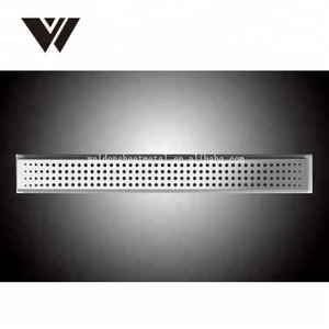 Weldon Linear Shower Floor Drain With Stainless Steel Drain Cover