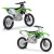 Import Welly 1/10 Scale Model Motorcycles KawasakiKX 250F Off-road Motorcycles Collectables Diecast Motorcycle Models from China