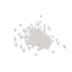 White ABS plastic round loose plastic pearl beads without hole pearl embellishment