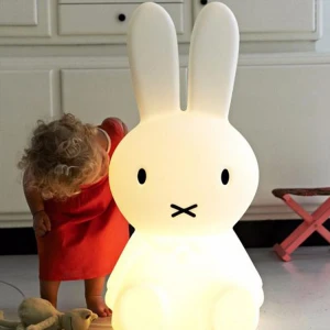 White PE cute rabbit table lighting as decor light or children toy ETL891268