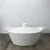 Import white porcelain oval soup tureen with embossed decoration two handles from China