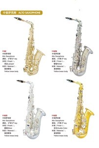 Whole sale High grade gold alto saxophone, Musical instruments, wind instruments ABC1102N