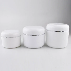 Wholesale 10oz plastic jars white cosmetic jar hair pomade packaging plastic cosmetic bottles and jars for personal skin care