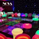 Wholesale 3d Infinity Abyss Dance Floor Glass Professional Portable Led Dance Floor Dj Lighting