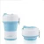 Import Wholesale 550ML Silicone Collapsible Snack Coffee Cup Travel Mug with Sleeve from China