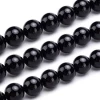 Wholesale 8MM 10MM Natural stone charms Black Onyx Gemstone Round Spacer Loose Beads