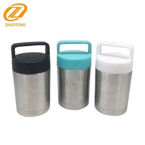 Wholesale BPA free double wall food jar thermos with handle top