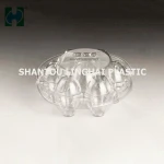 Wholesale Clear Disposable Plastic Egg Storage Container Egg Shaped Tray