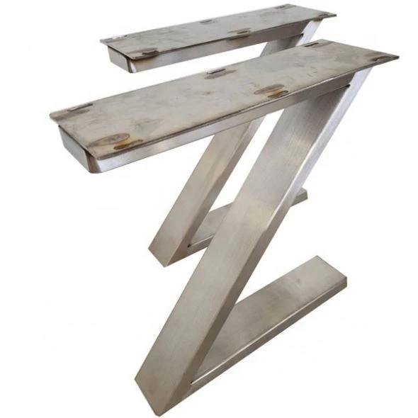 Wholesale Coffee Table Leg Z-Shaped Support Stand Metal Stainless Steel Table Legs